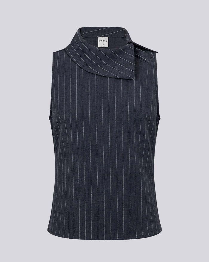 Lyon Top Grey striped