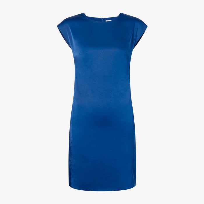 packshot image of the maaza dress in sapphire