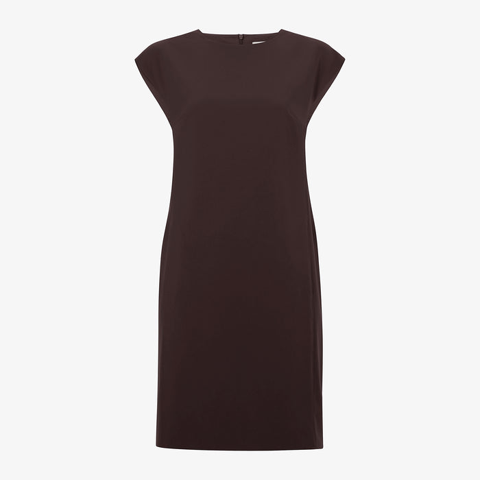 packshot image of the maaza dress in wine
