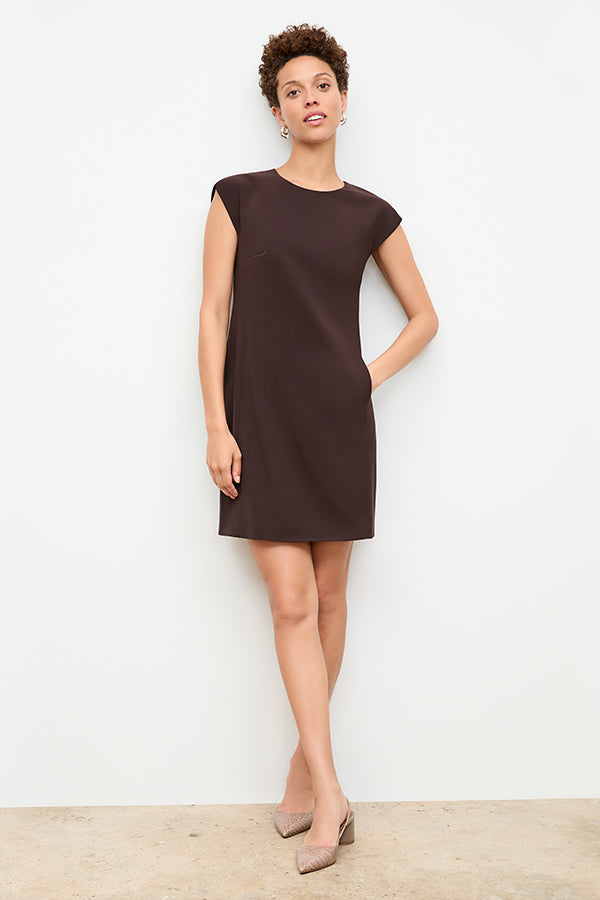 front image of a woman wearing the maaza dress in wine | Exclude | Grid