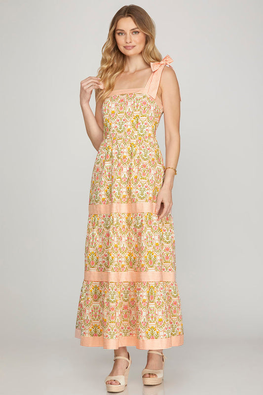 Mansion On The Hill Dress in Peach