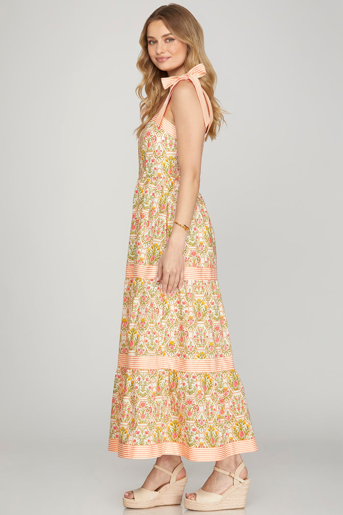 Mansion On The Hill Dress in Peach