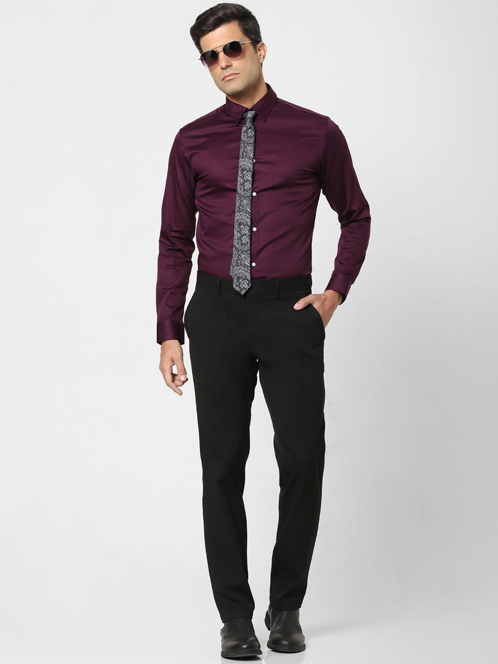 Maroon Full Sleeves Shirt