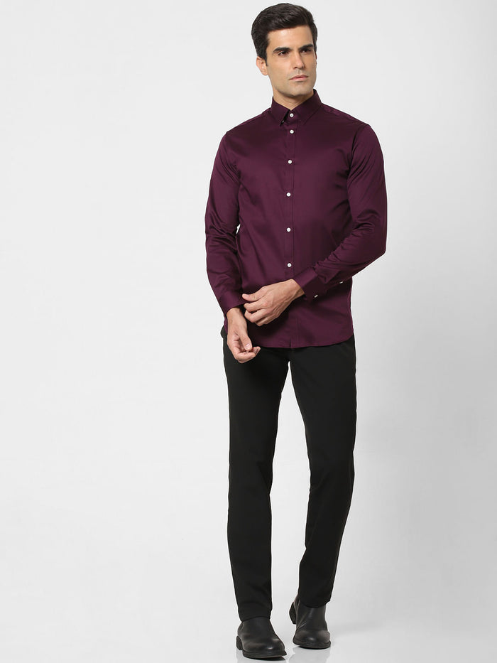 Maroon Full Sleeves Shirt