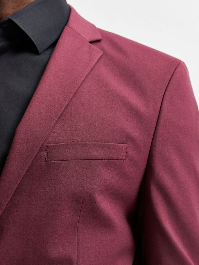 Maroon Slim Fit Suit Blazer