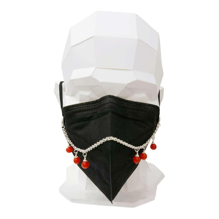 Mask Chain - Bead Drops (Red Topaz) by Tiny Aloha