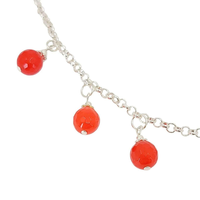 Mask Chain - Bead Drops (Red Topaz) by Tiny Aloha