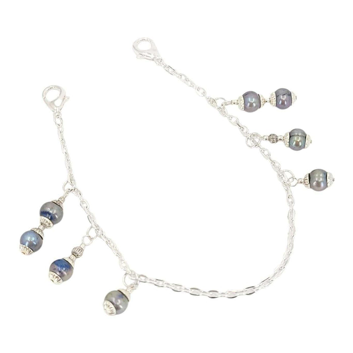 Mask Chain - Graduated Pearl Drops (Peacock Pearl) by Tiny Aloha