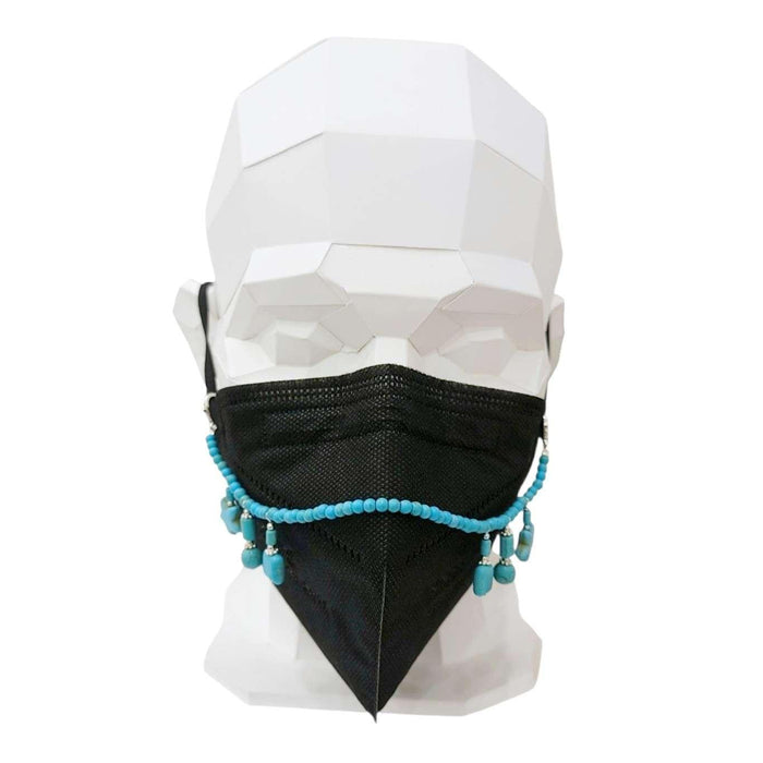 Mask Chain - Mixed Shape Drops Bead Chain (Turquoise Howlite) by Tiny Aloha