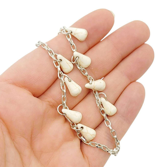 Mask Chain - Pear Drops Chain (White Howlite) by Tiny Aloha