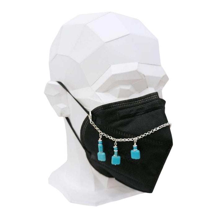 Mask Chain - Square Bead Drops (Howlite) by Tiny Aloha