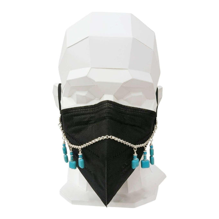 Mask Chain - Square Bead Drops (Howlite) by Tiny Aloha