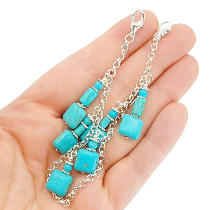 Mask Chain - Square Bead Drops (Howlite) by Tiny Aloha