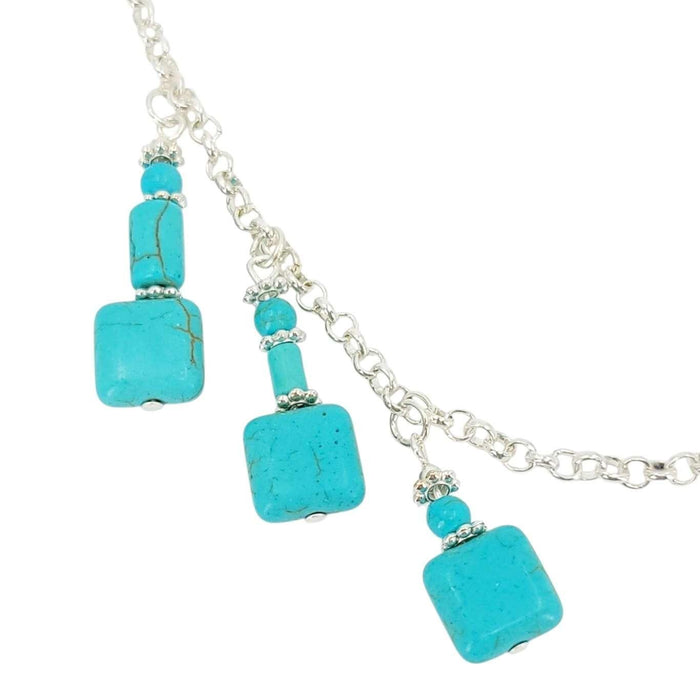 Mask Chain - Square Bead Drops (Howlite) by Tiny Aloha