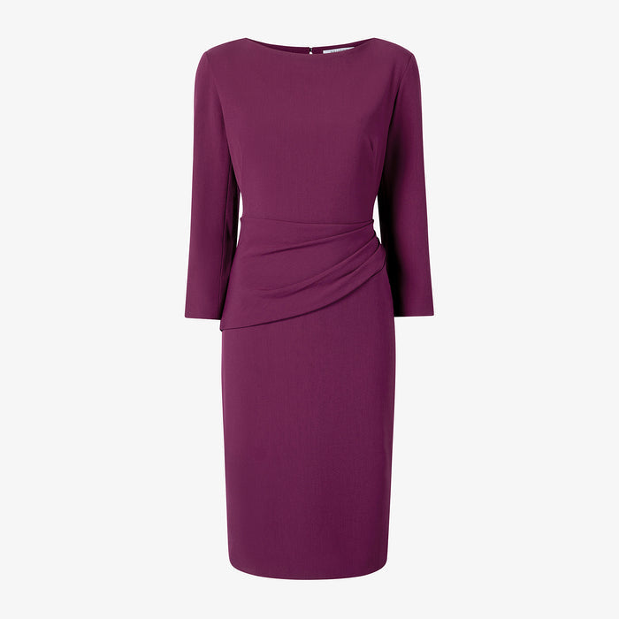 packshot image of the maxine dress in plumberry