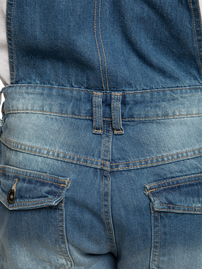 EZD390 Enzo | Designer Mens Fashionable Denim Overall Dungarees  | Enzo Designer Menswear ENZO RAWDENIM