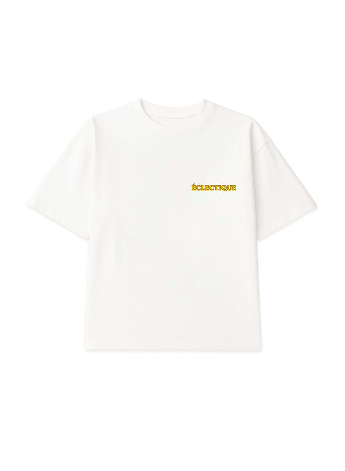 Men's Graphic T-shirt Paw Squad featuring a bold character design by Éclectique in white.