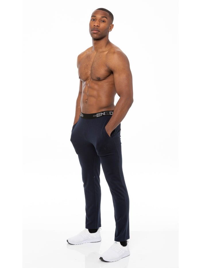 EZPL585 Mens  Jacquard Waistline Lounge Pant Joggers | Enzo Designer Menswear ENZO RAWDENIM
