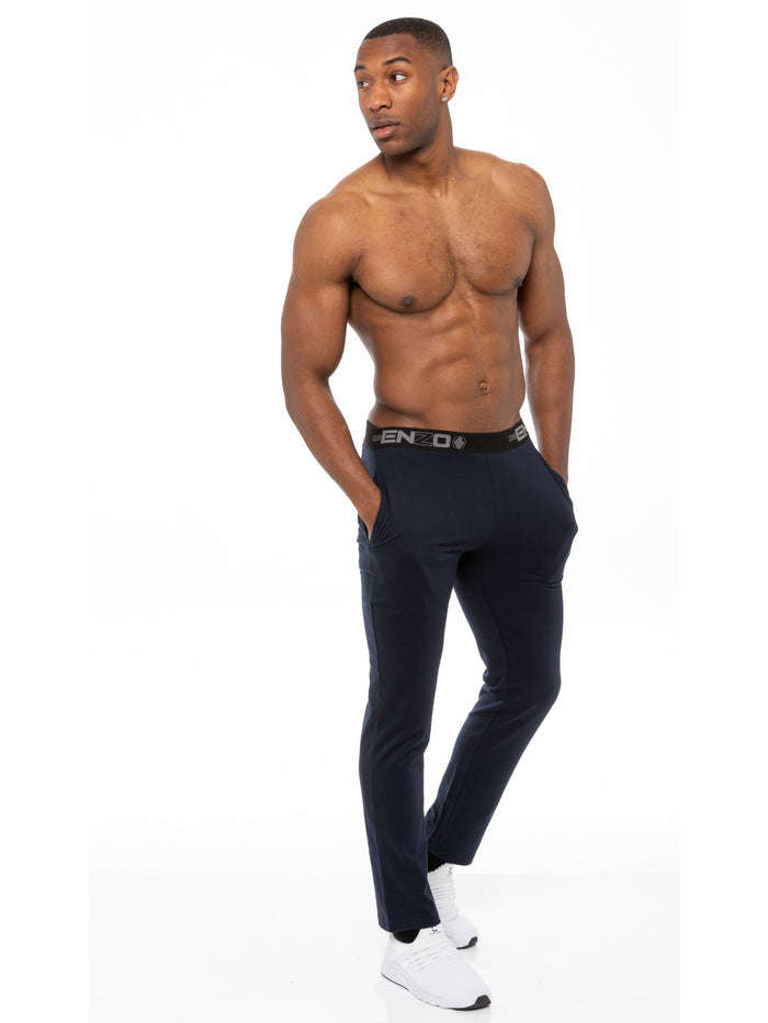 EZPL585 Mens  Jacquard Waistline Lounge Pant Joggers | Enzo Designer Menswear ENZO RAWDENIM