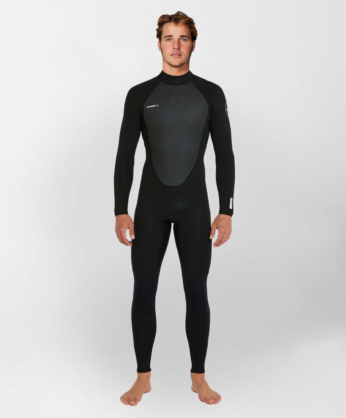 Men's Reactor 3/2mm Steamer Back Zip - Black