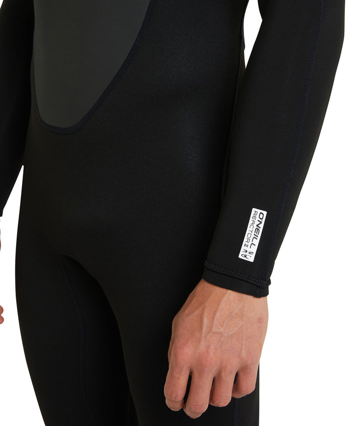 Men's Reactor 3/2mm Steamer Back Zip - Black