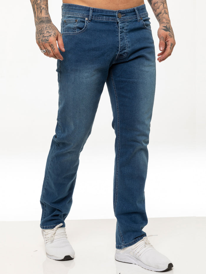 EZ359 LSW Mens Regular Fit Stretch Denim Jeans | Enzo Designer Menswear ENZO RAWDENIM