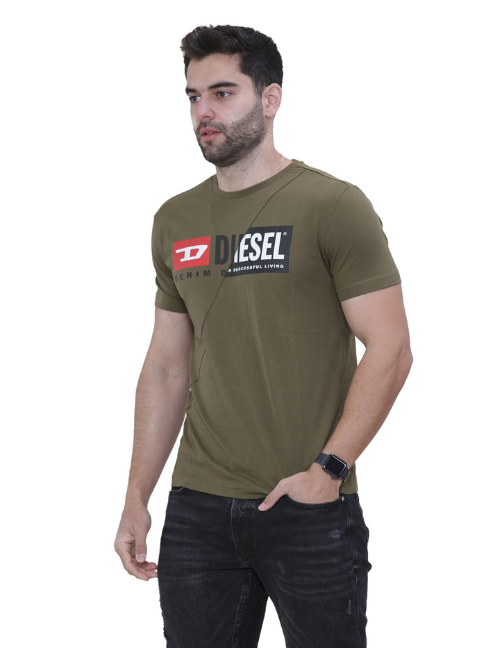 DIESEL CUTY Mens Short Sleeve Printed Deisel Cuty T-shirt DIESEL RAWDENIM