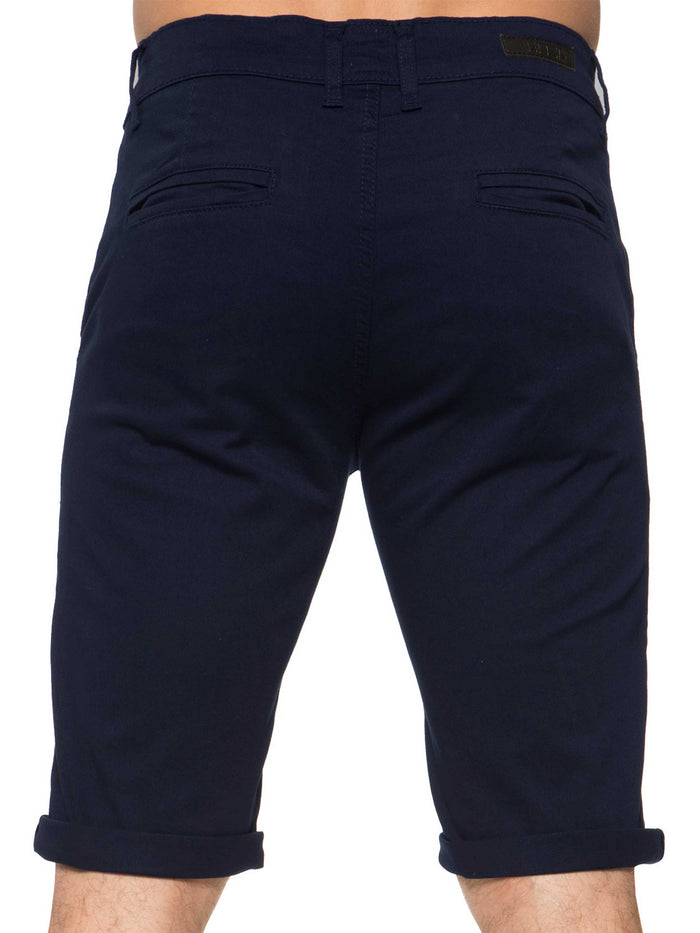 EZS348 Mens Slim Fit Stretch Chino Shorts | Enzo Designer Menswear ENZO RAWDENIM