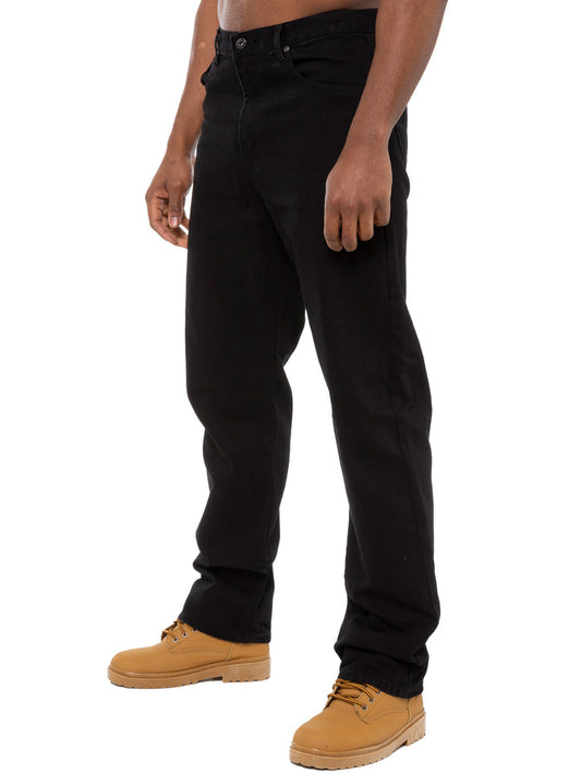 Mens Straight Fit Basic Denim Jeans | Blue Circle Designer Menswear