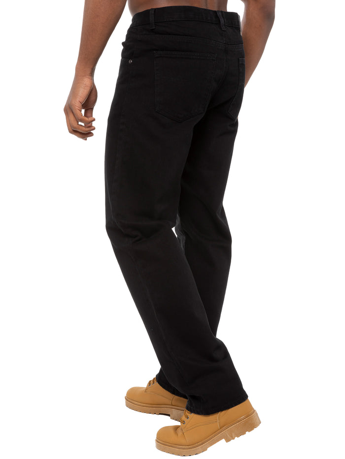 Mens Straight Fit Basic Denim Jeans | Blue Circle Designer Menswear