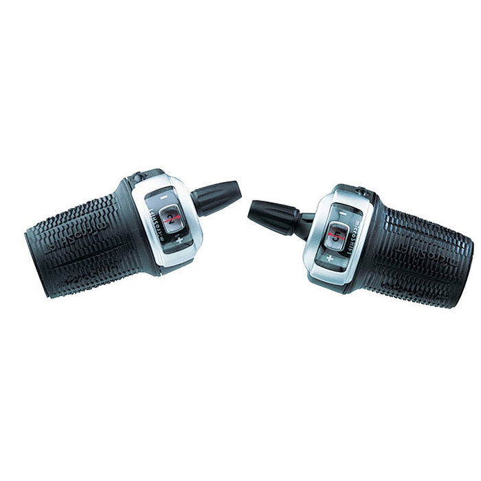 Microshift Shifter Set 3X8-Speed Twist / Grip Shift Action (Left shifter only)