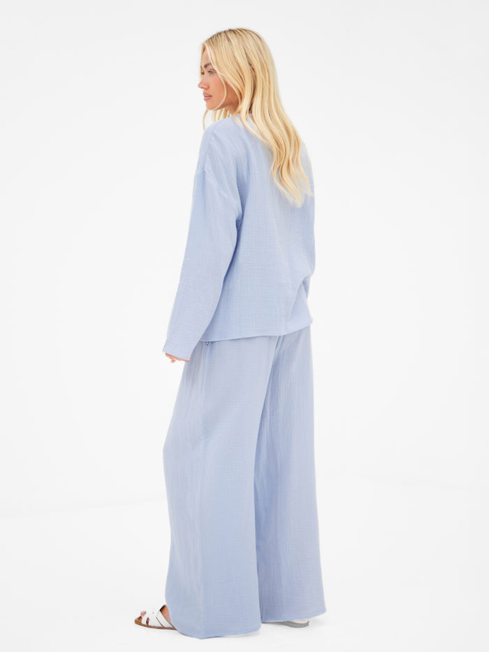 Mila Tie Up Top - Summer Blue