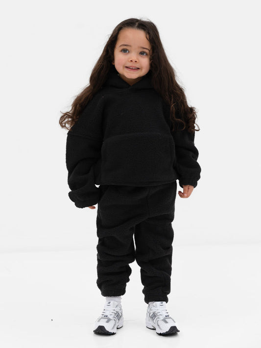 Mini Borg Sweatpants - Black
