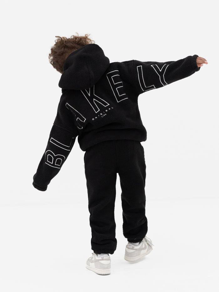 Mini Borg Sweatpants - Black