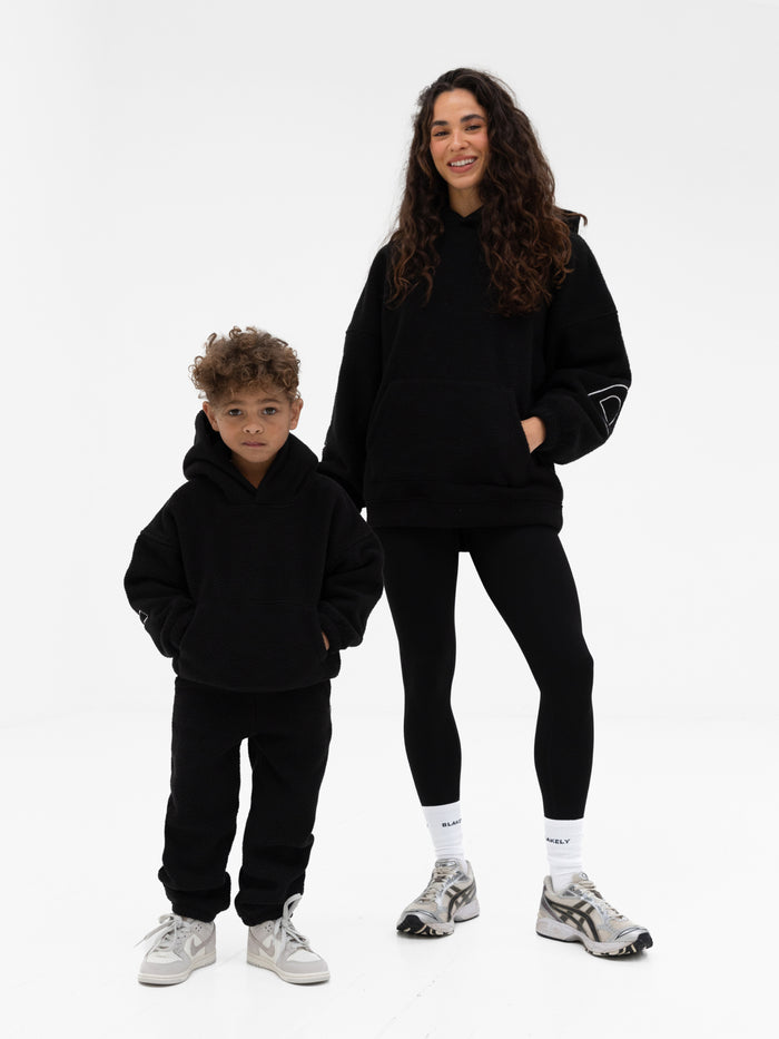 Mini Borg Sweatpants - Black