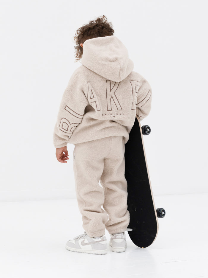 Mini Borg Sweatpants - Tan