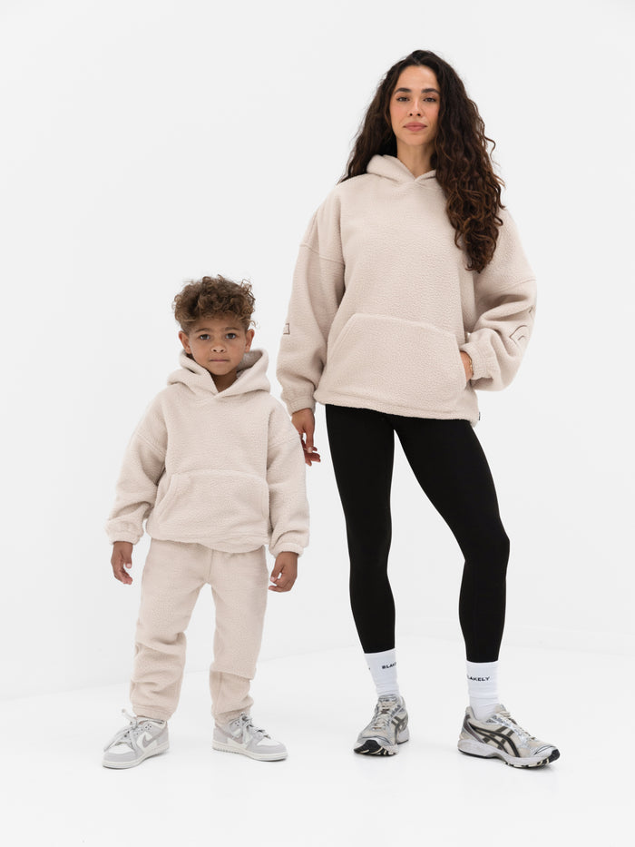 Mini Borg Sweatpants - Tan