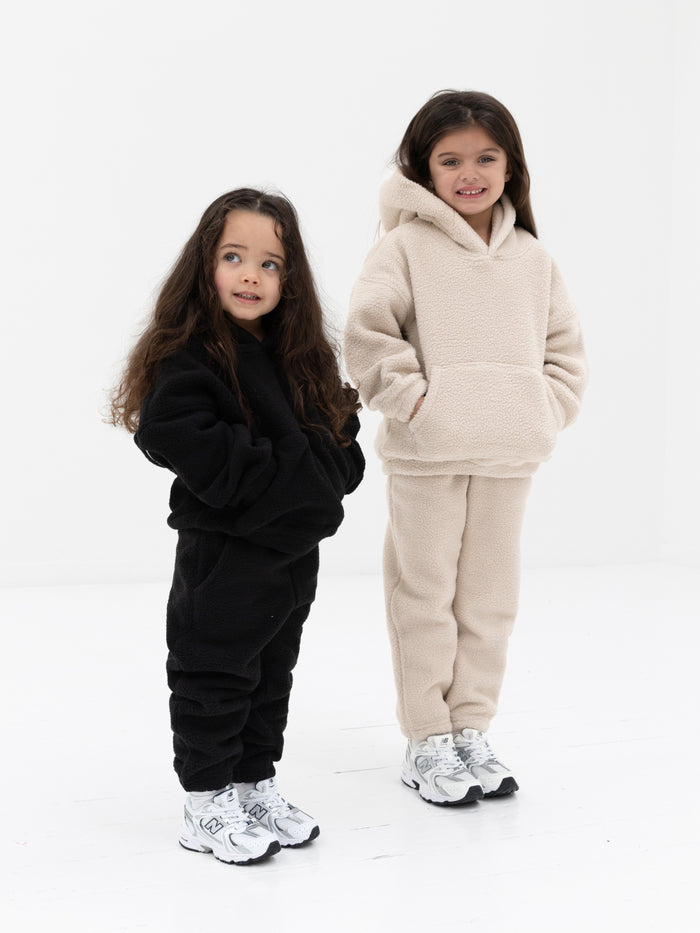 Mini Borg Sweatpants - Tan