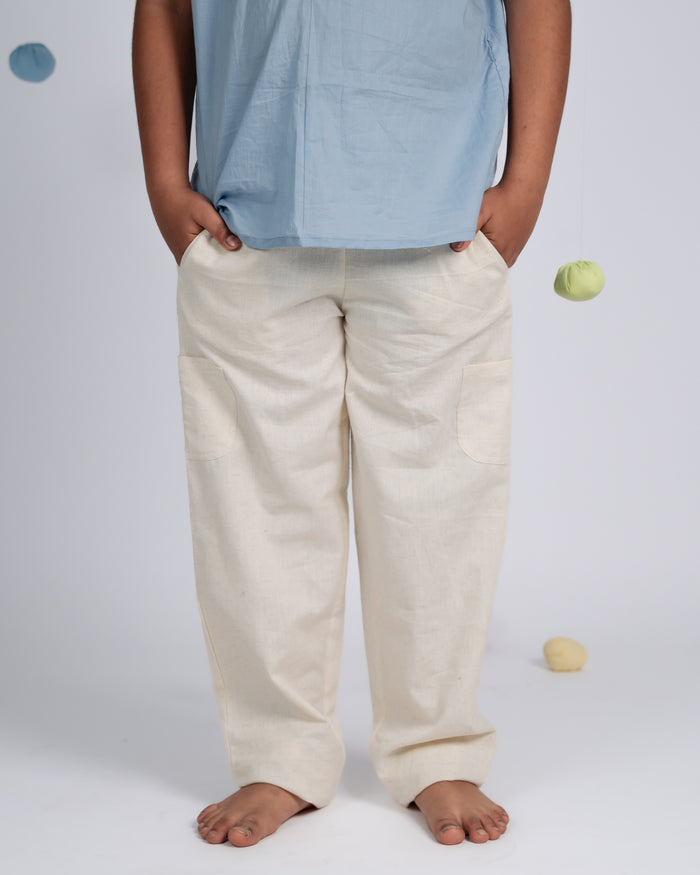 Mini Elite Co-ord Set - Blue / Beige