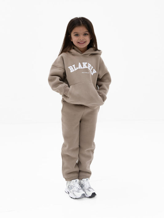 Mini Varsity Hoodie - Light Beige
