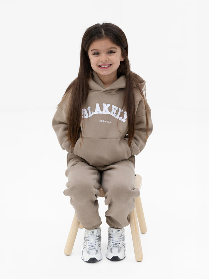 Mini Varsity Hoodie - Light Beige