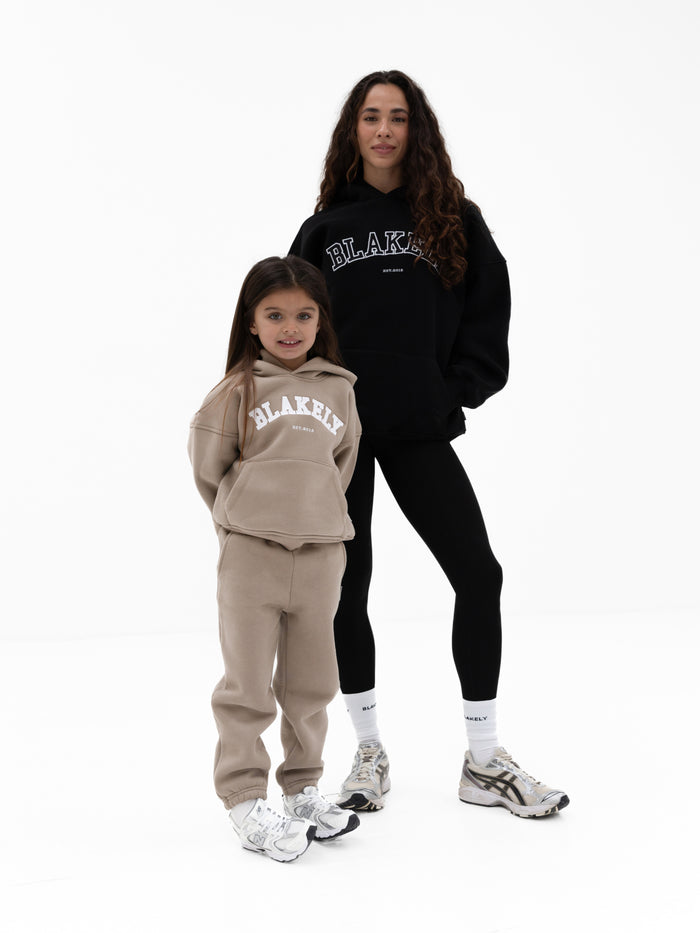 Mini Varsity Hoodie - Light Beige