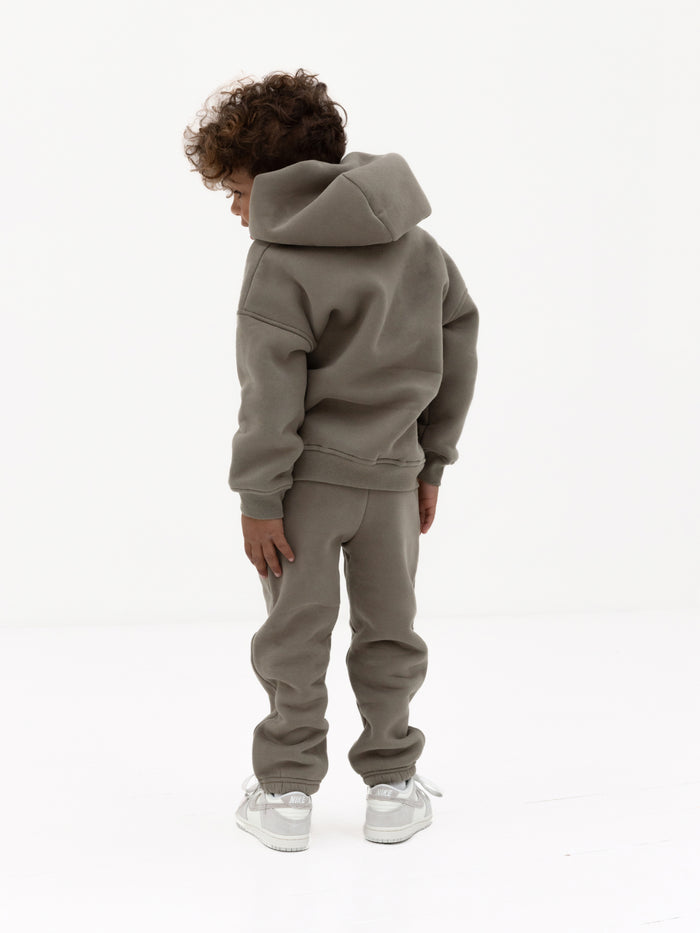 Mini Varsity Hoodie - Safari Green