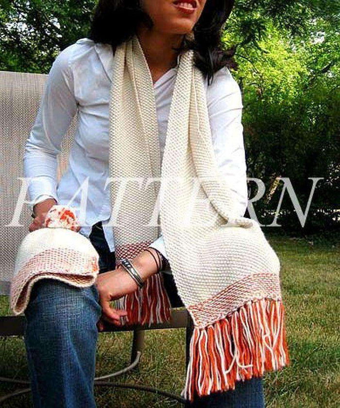 Misti Alpaca Paulina Seed Stitch Keyhole Scarf & Hat - Worsted-Patterns-Misti Alpaca-Alpaca Direct