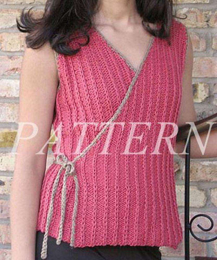 Misti Alpaca Surplice Summer Vest Pattern - Cotton & Silk-Patterns-Misti Alpaca-Alpaca Direct