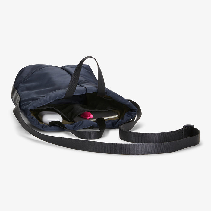 Packshot image of the Bags in Progress x MM Padded Mini Bucket Bag in Navy
