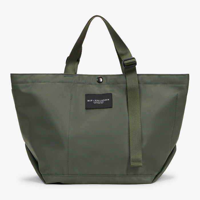 Packshot image of the Bags in Progress x MM Small Carry All Tote  in Khaki Green | Lead