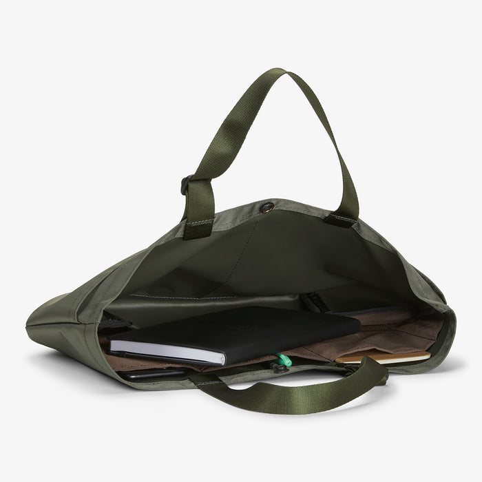 Packshot image of the Bags in Progress x MM Small Carry All Tote  in Khaki Green