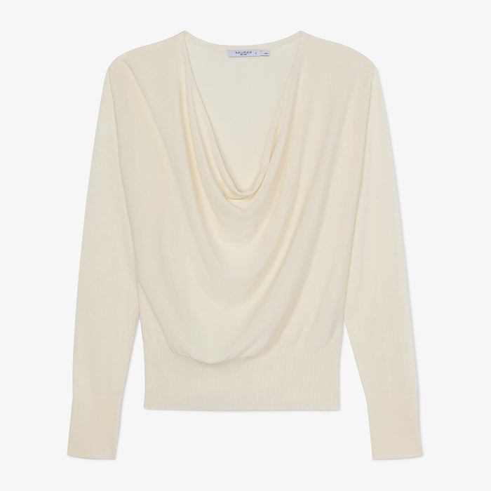 packshot image of the monica top in cream