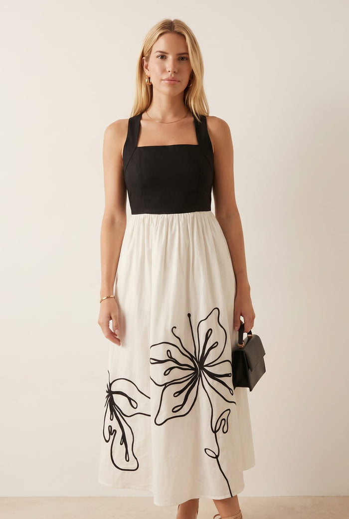 Mono Embroidered 2in1 Dress
